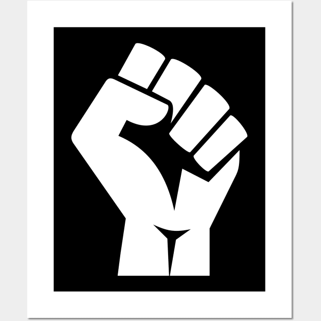 Black Power Fist, black lives matter, civil rights Wall Art by UrbanLifeApparel